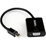 StarTech.com MDP2VGA2 Mini DisplayPort 1.2 to VGA Adapter Male to Female Converter