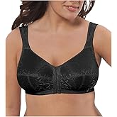 Just My Size Women's Front Close Soft Cup Plus Size Bra MJ1107