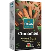 Dilmah Cinnamon Black Tea &ndash; 20 Tea Bags | Fun Flavored Ceylon Tea, Warm Spiced Aroma, Medium Caffeine, Ceylon cinnamon tea bags