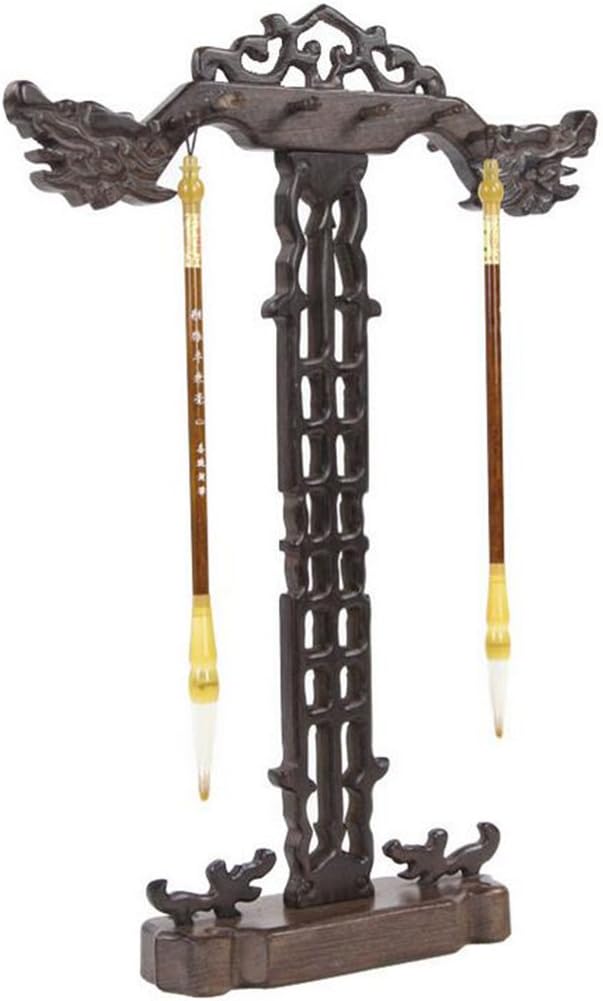 sharprepublic Chinese Calligrapghy Brush Pen Holder Rack Pen Hanger Stand - Dragon Pattern