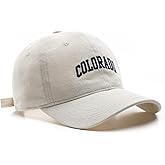 Colorado Hat Unisex Solid Color Baseball Cap Sun Hat for Men and Women