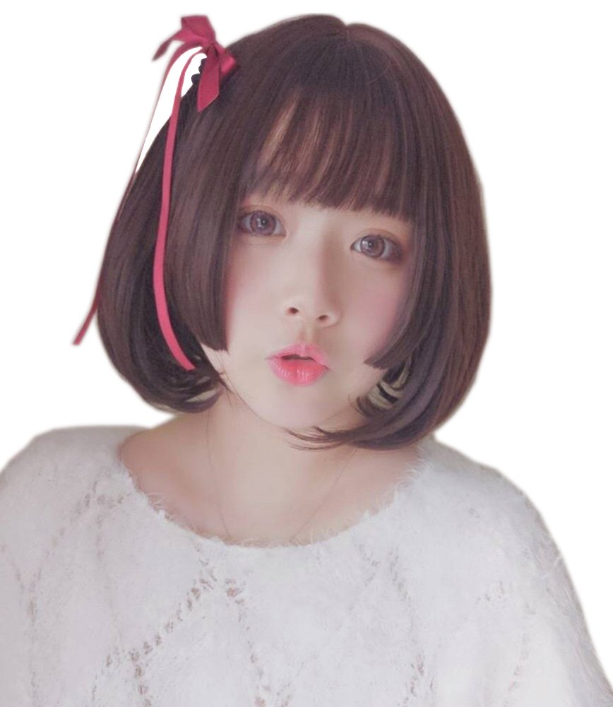 Mua Saeons Saeonzu Wigs Full Wig Boryu Muka Rubobu Si Suru Bangu Side Bangs Princess Cut Princess Hair Medium Short Single Curl Small Face Cute Natural Heat Resistant Tren Amazon Nhật Chinh Hang 21 Fado