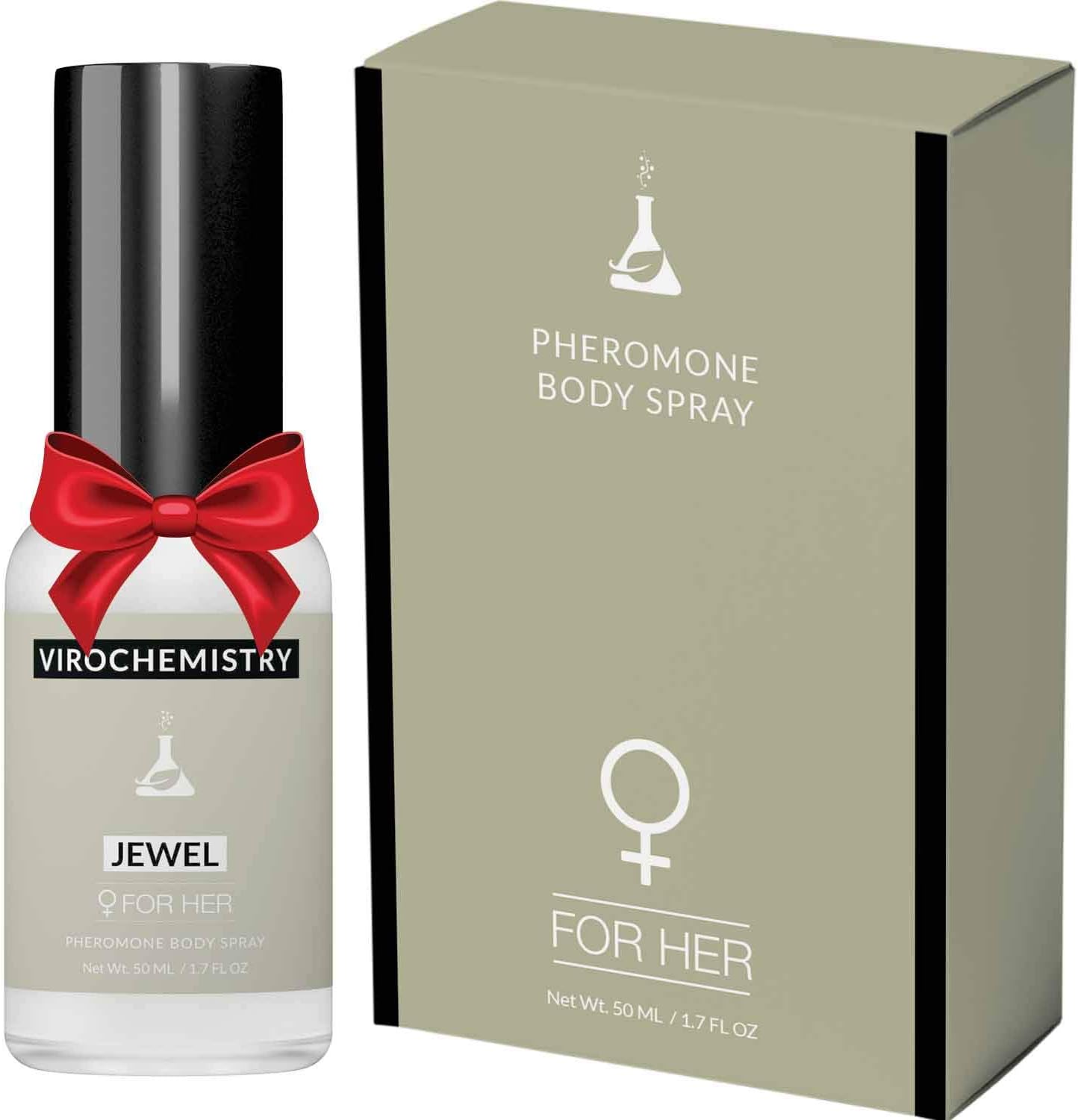 Pheromones For Women (JEWEL) Body Spray, Elegant, Ultra Strength Organic Human Pheromones Fragrance Body Spray 50mL
