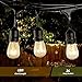 Sheoolor 48 Feet Outdoor String Lights Weatherproof Commercial Grade Outdoor Lights with 24 Hanging Sockets, Perfect for Patio Party Garden Porch Pergola Backyard Garden Cafe Lights, 28 Bulbs Included