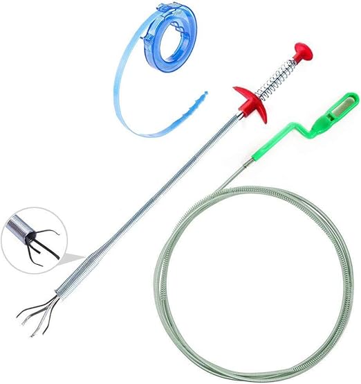 Drain Snake Set, 3 Packs Drain Clog Remover, Flexible Drain Cleaning