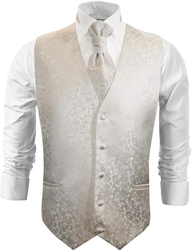 Paul Malone Wedding Vest Set Ivory
