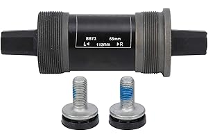 Bike Bottom Bracket 68mm Bike Sealed Bottom Bracket Square Taper Metal Bearing for Mountain Bike with Screws