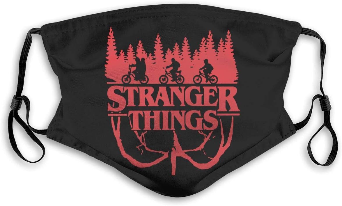 Stran-ger Some Things Reusable Surgical Mask Women Mans with Filter Chip Adult