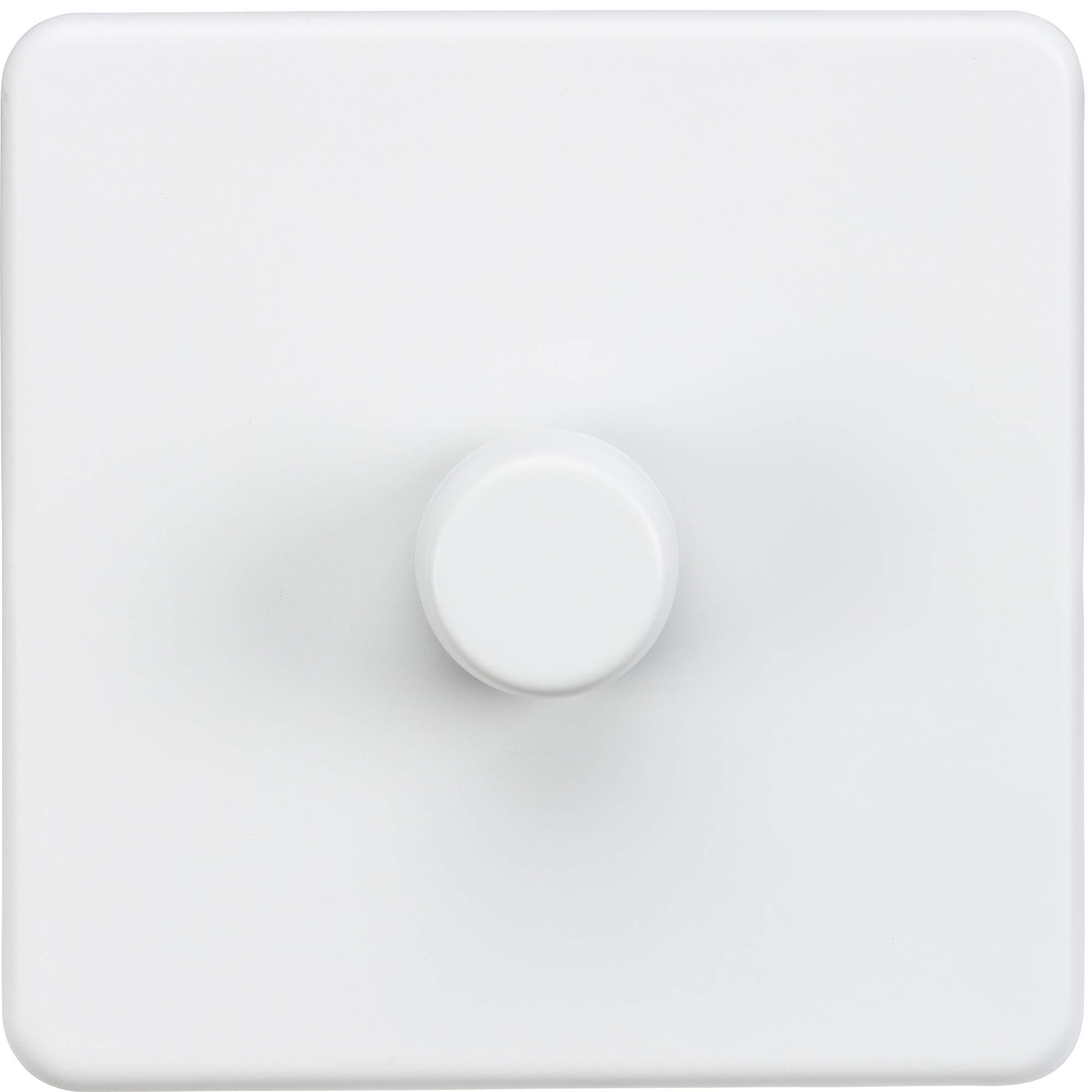 Screwless 1G 2-way 10-200W (5-150W LED) trailing edge dimmer - Matt White