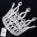 FUMUD Imperial Medieval 3.9inch Crowns Full Rould Gold/Silver Tiaras For Women Clear Crystal Pageant Party Costumes Diadem Hair Jewelry (Silver ) by FUMUD Jewelry