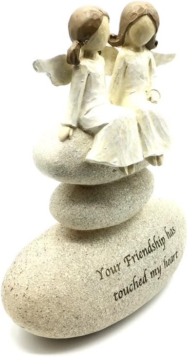 Your Friendship Has Touched My Heart Angel On Sentimental Pebble - Image 4