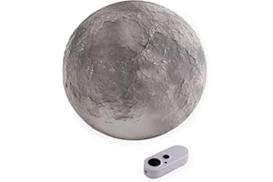 BASIC FUN Uncle Milton Moon in My Room - 12 Light-Up Lunar Phases, Remote Control or Automatic, STEM Toy, Great Gift for Boys & Girls Ages 6+
