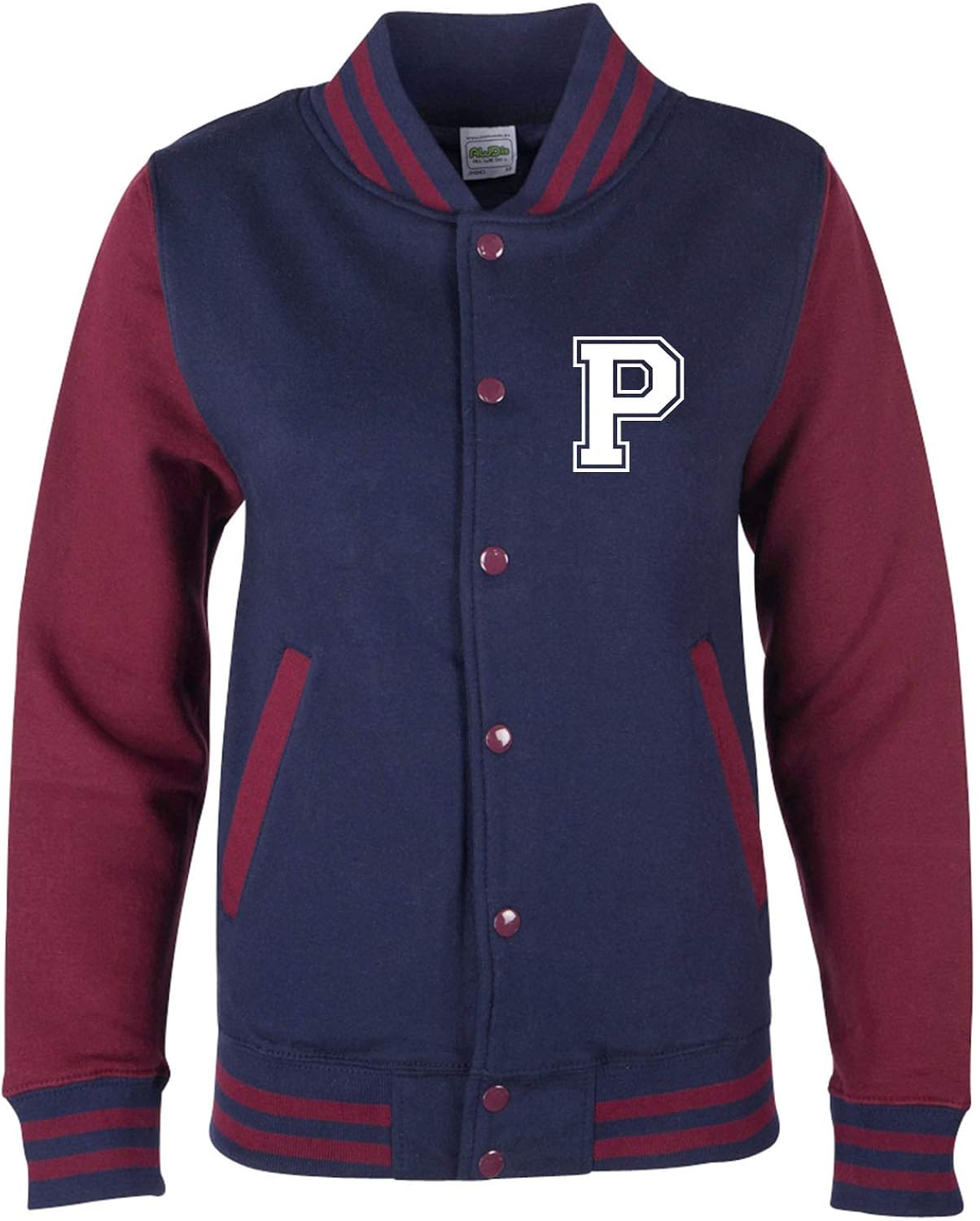 EZYshirt College Jacke Mit Wunschnamen & Nummer - Personalisierte Baseball Jacke Für Damen, Herren & Kinder