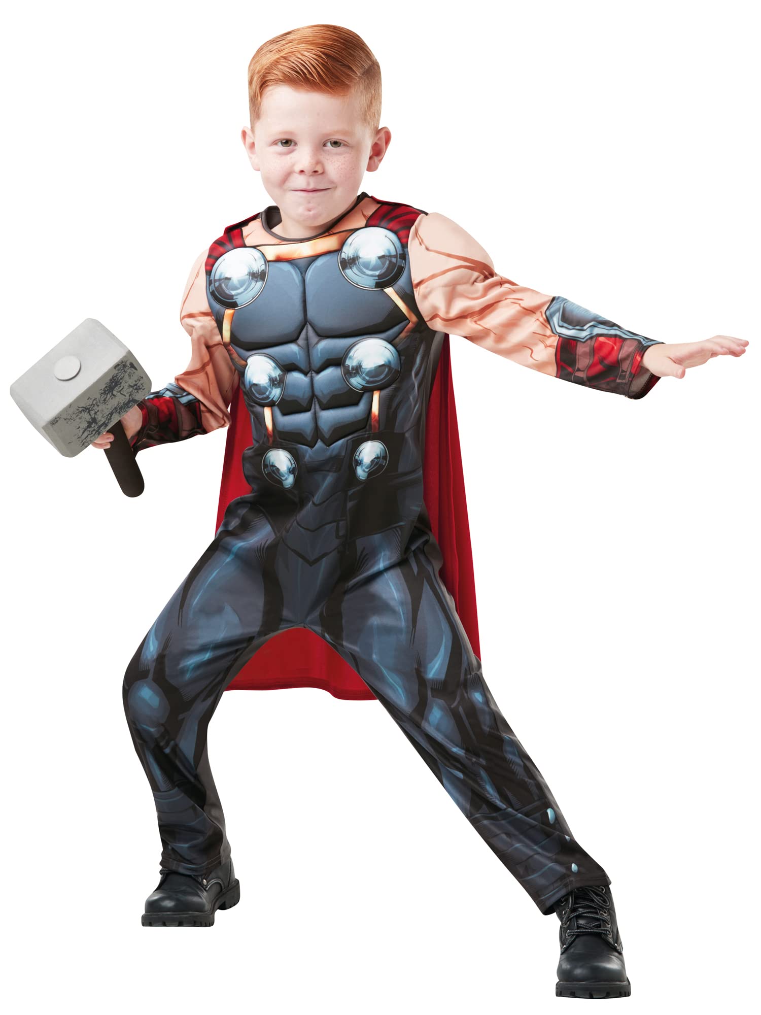 Rubies 640836S Marvel Avengers Thor Deluxe Child Costume, Boys, Small,Grey Halloween