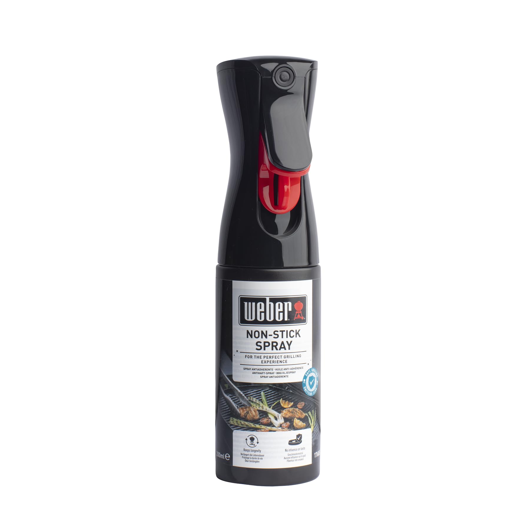 Weber Non-Stick Spray/BBQ Cooking Spray, Prevents Food Sticking to Barbecue Cooking Grates, Safe for Food Contact, 200 ml