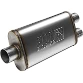 Flowmaster 72288 FlowFX Muffler 3" Center Inlet/2.5" Dual Outlet - Moderate Sound 409 Stainless Steel