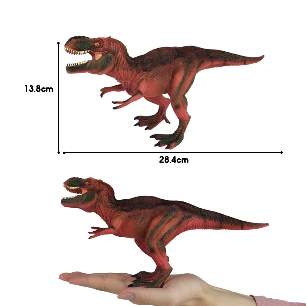 Tiranosaurio Rex Juguete T Rex Figura de Dinosaurio Súper Realista Juguetes TPR Resistente Moldes Dinosaurios de Juguete Figura y Regalo Colección para Niños