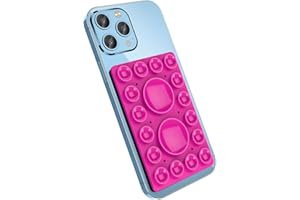 CMZZ Silicone Suction Phone Holder Mount,Silicon Adhesive Phone Accessory for iPhone and Android, Hands-Free Mirror Shower Phone Holder,TikTok Videos and Selfies (Rose Pink, Single Sided)