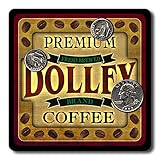 Dolley Coffee Neoprene Rubber Drink Coasters - 4 Pack