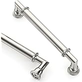 Asidrama 10 Pack 5 Inch(128mm) Brushed Satin Nickel Kitchen Cabinet Handles, Cabinet Pulls Kitchen Cabinet Hardware for Cupbo