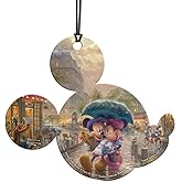 Disney - Mickey and Minnie in Paris - Mickey Ears Shaped Hanging Acrylic Print Accessory– for Gifting and Collecting ACPMICKEY311