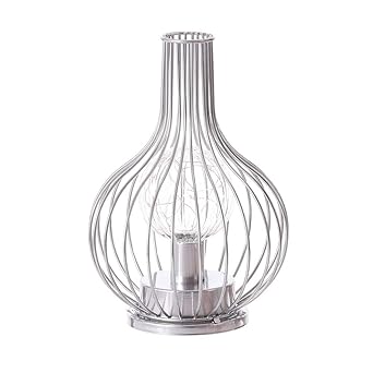 Iron Table Lamp Industrial Wrought Iron Bedside Table Light With