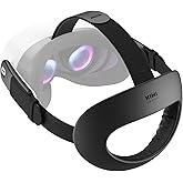 KIWI design K4 Flex Comfort Lite Head Strap for Quest 3/3S, Original Adjustable Replacement Strap with PU Foam Padding, Large