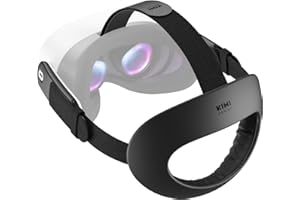 KIWI design K4 Flex Comfort Lite Head Strap for Meta Quest 3/3S, Original Replacement Adjustable Strap with PU Foam Padding f