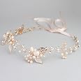Oriamour Braut Stirnband Mit Strass – Blumendesign In Bronze/Lila | Für Hochzeit, Brautjungfern & Festliche Anlässe