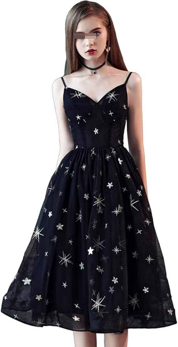 simple black long gown