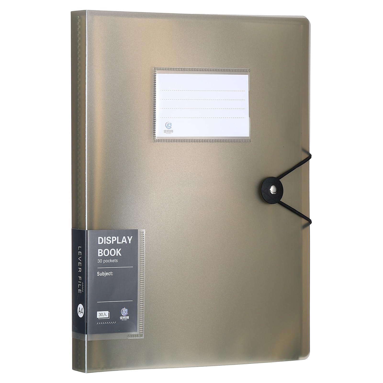 PATIKIL 8.5x11 Binders with Plastic Sleeve, 1 Pcs A4 Display 30 Pocket Portfolio Binder Folder Presentation Book with Clear Plastic Sheet Protector Sleeves for Artwork Document, Black — image 1