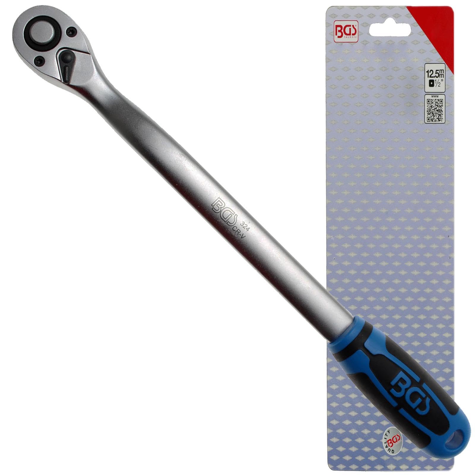 BGS 324 | Reversible Ratchet | extra long | 12.5 mm (1/2") | 380 mm