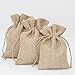 YUKUNTANG Burlap Bags, 20 Pcs Wedding Party Jewelry Favor Gift Candy Drawstring Pouch Burlap Sacks for Arts, Crafts, Presents, Snacks, Christmas, Thanksgiving (5