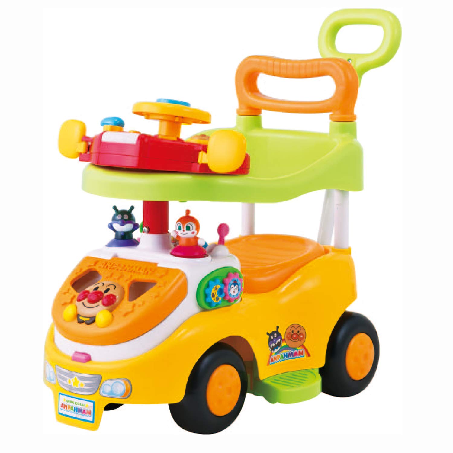 アガツマ(AGATSUMA)　アンパンマン よくばりビジーカーDX 押し棒+ガード付き （対象年齢:10か月~5歳）商品画像