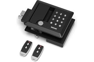 SIZIVIKI Ultra-Thin RV Door Lock Replacement, Keyless Entry with Keypad, Remote & Mechanical Keys, Full Metal Camper Door Lock for RVs, Trailers, Campers, Easy Install & Weatherproof