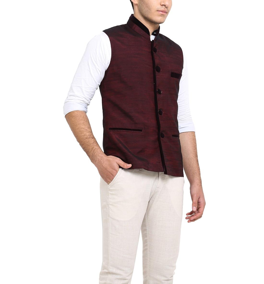 shaftesbury london men's cotton waistcoat