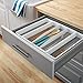 Madesmart Plastic Multipurpose Storage Organizer Deep Bin with Handles, Portable Under Sink and Cabinet Storage Bin, Large, White