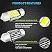 LED Monster Extremely Bright 400 Lumens 3020 Chipset Canbus Error Free LED Bulbs for Interior Car Lights License Plate Dome Map Door Courtesy 1.25Ó 31MM Festoon DE3175 6428 Xenon White