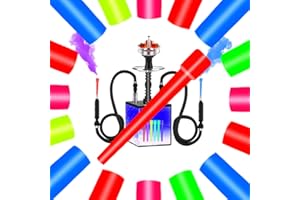 IMPACHETA 100PCS Disposable Hookah Mouth Tips - BPA-Free Plastic, Multi-Color, Food Grade (3.51inch)