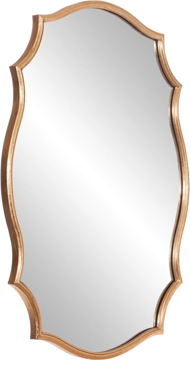 Patton Wall Decor 24x36 Gold Ornate Accent Wall Mounted Mirrors: Home & Kitchen