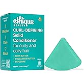 Ethique Curl-Defining Conditioner Bar with Shea Butter - Plastic-Free, Cruelty-Free, Vegan, 2.12 oz - Formerly Curliosity