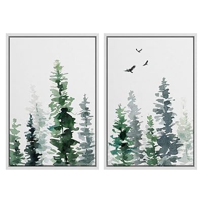 SIGNWIN 2 Piece Framed Canvas Wall Art Nordic...