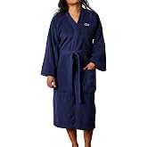 Lacoste Classic Pique Cotton Terry Bath Robe, Unisex, One Size, | 100% Cotton Terry, Soft &amp; Absorbent, Quick-Drying, Unisex Design for Adult Women &amp; Men, One Size Fits Most