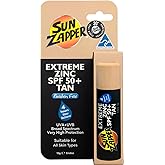 Sun Zapper Zinc Stick SPF 50 + Zinc Oxide Mineral Sunblock Stick for Face (Medium Skin Tone)