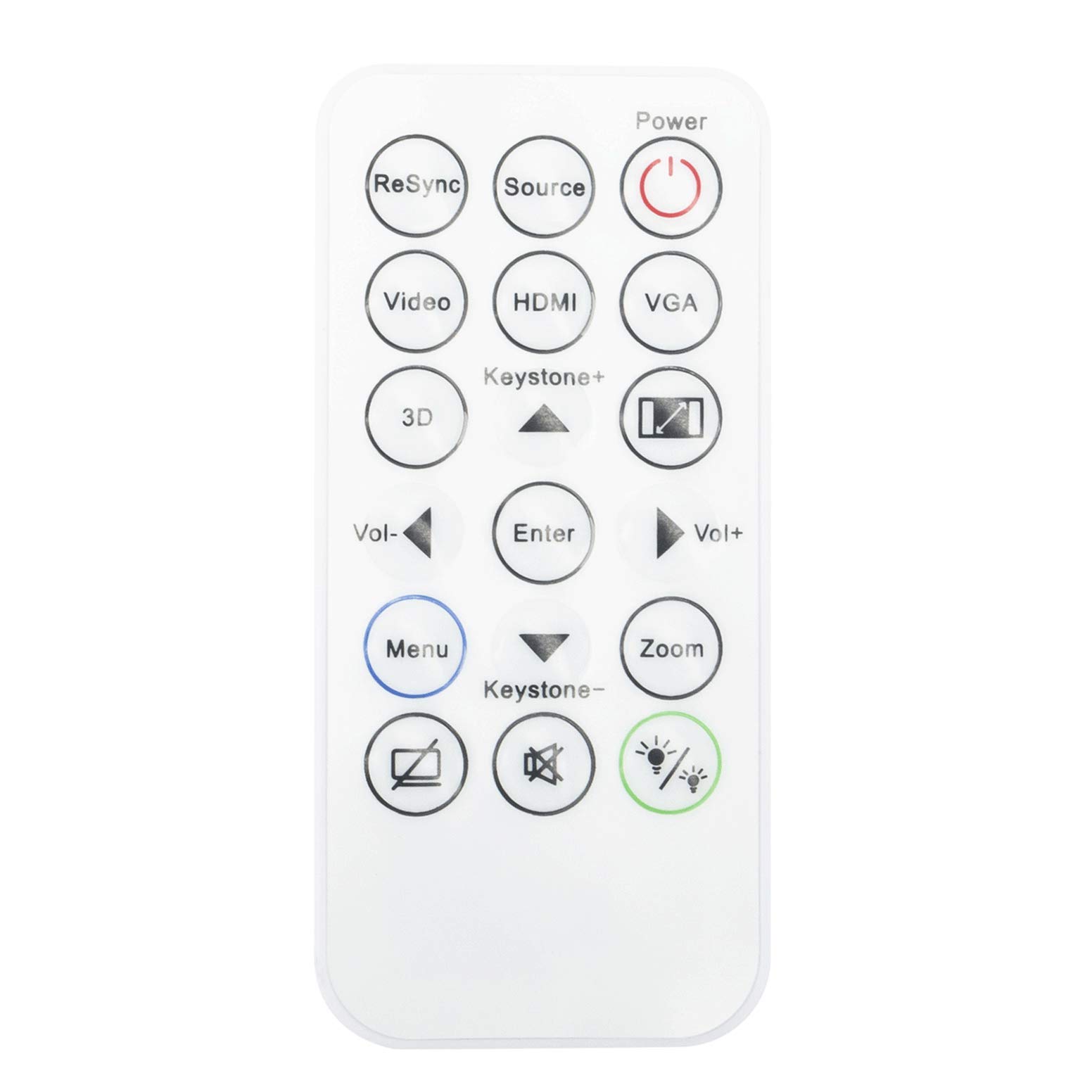 VINABTY Remote Control Replacement SP.8VH02GC01 for Optoma Projectors BR-3079N S315 S316 W310 W312 W316 X312 X315 X316 DS344 DS346 DW346 DX345 DX346 H112e H182X S310e