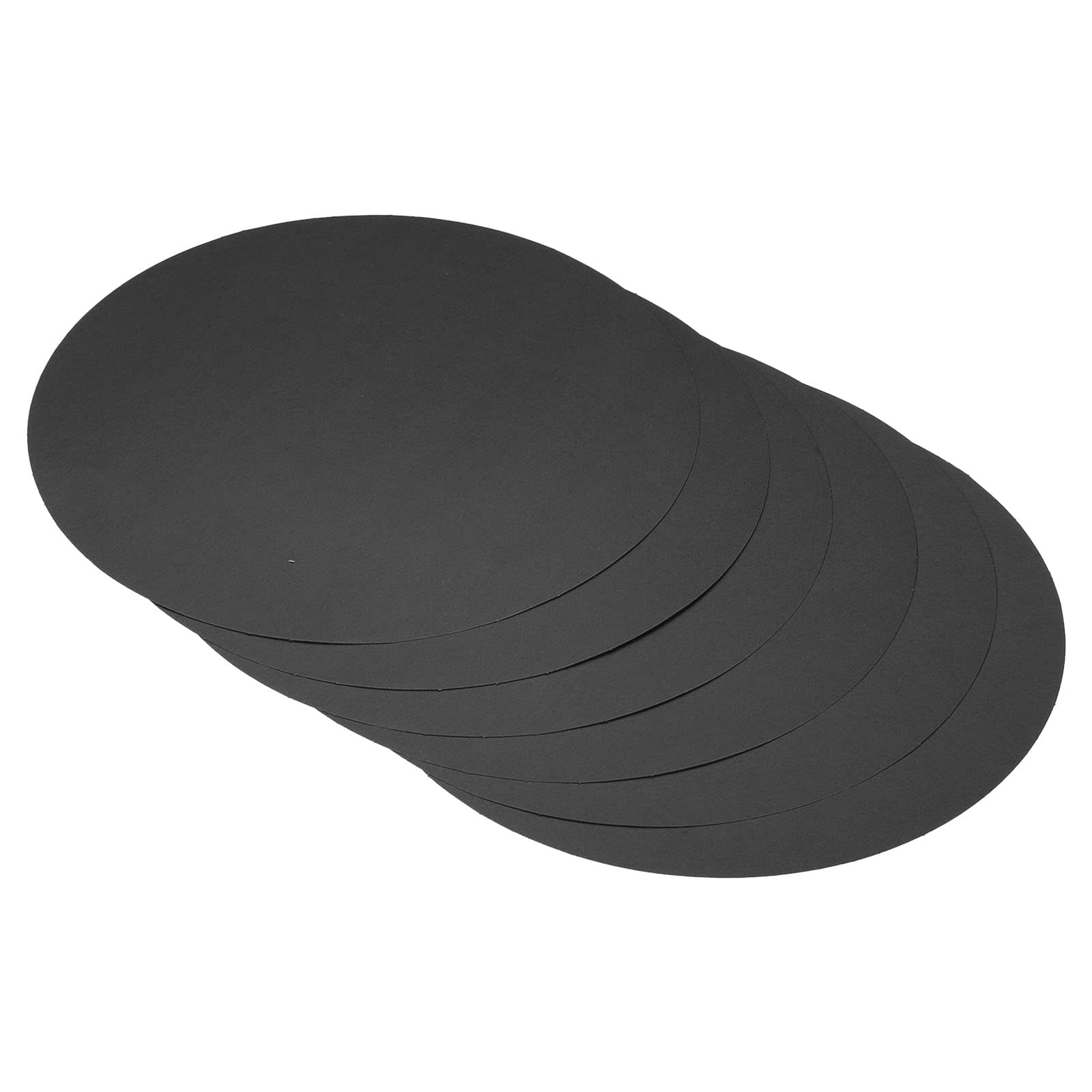 PATIKIL 7.9-inch Round Cardboard Paper, 20 Pcs Blank Disc Circles Slices for Party Decorations DIY Craft Arts Drawing Painting Writing, Black
