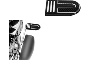 POWER JAMES POWERJAMES CNC Horseshoes Style Extended Big Rear Brake Pedal Pad Fits Harley Davidson 12-16 FLD 86-later FL Softail and 80-later Touring anf Trike