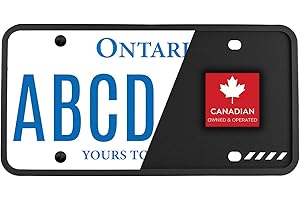 Premium Black Silicone License Plate Frame – 1 Piece, Rust Proof, Rattle Proof, Weather Proof Universal License Plate Holder 