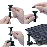 MEETOZ Solar Panel Water Pump Fountain for Bird Bath Garden Pond 1.8W view 4