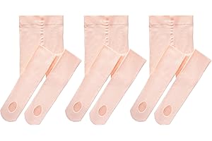 Yitoco Girls Women Dance Ballet Tights Convertible Transition Leggings for Kids Students Tights 60D (Toddler/Kids/Women)